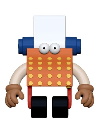 Sesame Street ReAction Typewriter Guy Action Figure Gallery Image 2