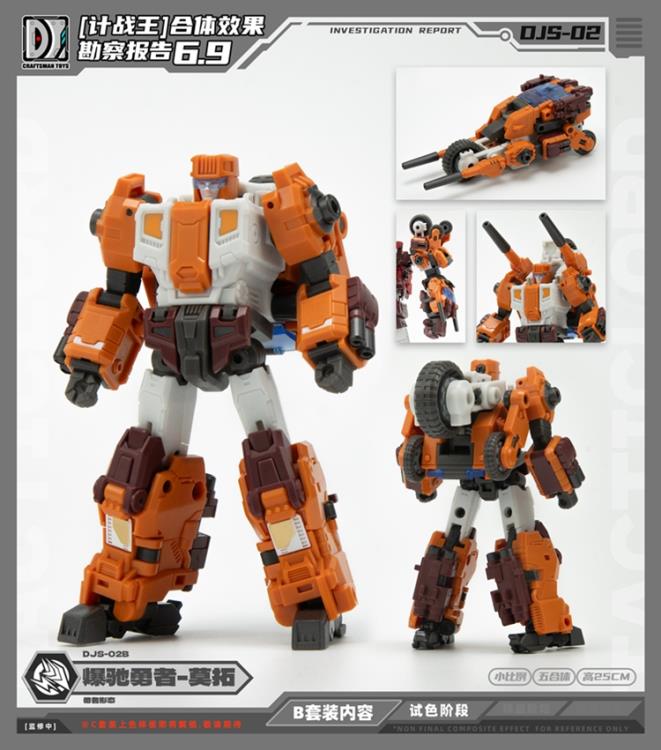 Tacticlord Combiner DJS-02B Motor and DJS-02C Razer Figure Set