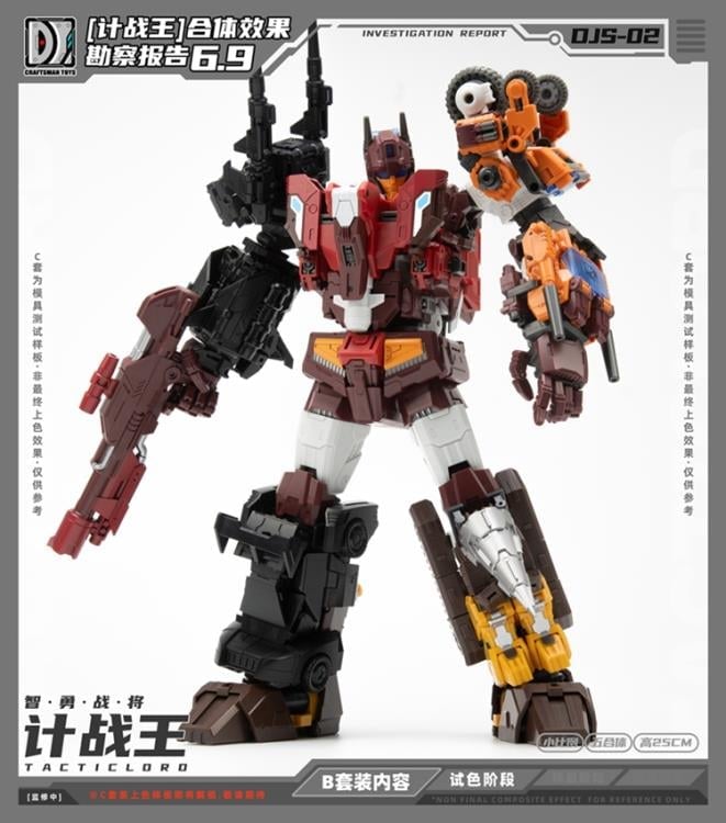 Tacticlord Combiner DJS-02B Motor and DJS-02C Razer Figure Set