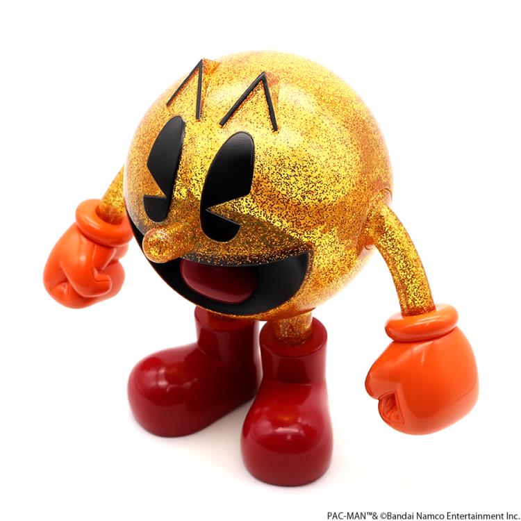パックマン　クリアイエローラメ　ソフビ　PAC-MAN vinyl figure Pac-Man SOFVIPS Pac-Man (Clear Yellow Glitter Ver.) Soft Vinyl Figure