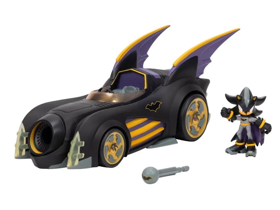 DC Comics x Sonic the Hedgehog Batmobile and Shadow as Batman Set Gallery Image 8