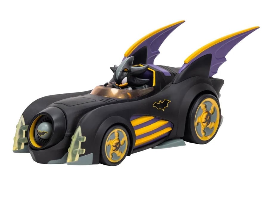 DC Comics x Sonic the Hedgehog Batmobile and Shadow as Batman Set Gallery Image 4