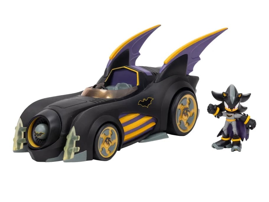 DC Comics x Sonic the Hedgehog Batmobile and Shadow as Batman Set Gallery Image 3