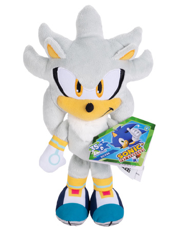 Sonic the Hedgehog Modern Silver the Hedgehog 9" Plush Gallery Image 2