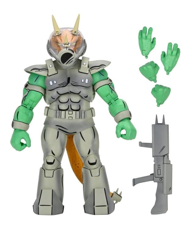 Teenage Mutant Ninja Turtles Shock Commando Triceraton (Mirage Comics) Action Figure Gallery Image 14