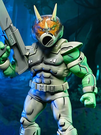 Teenage Mutant Ninja Turtles Shock Commando Triceraton (Mirage Comics) Action Figure Gallery Image 2