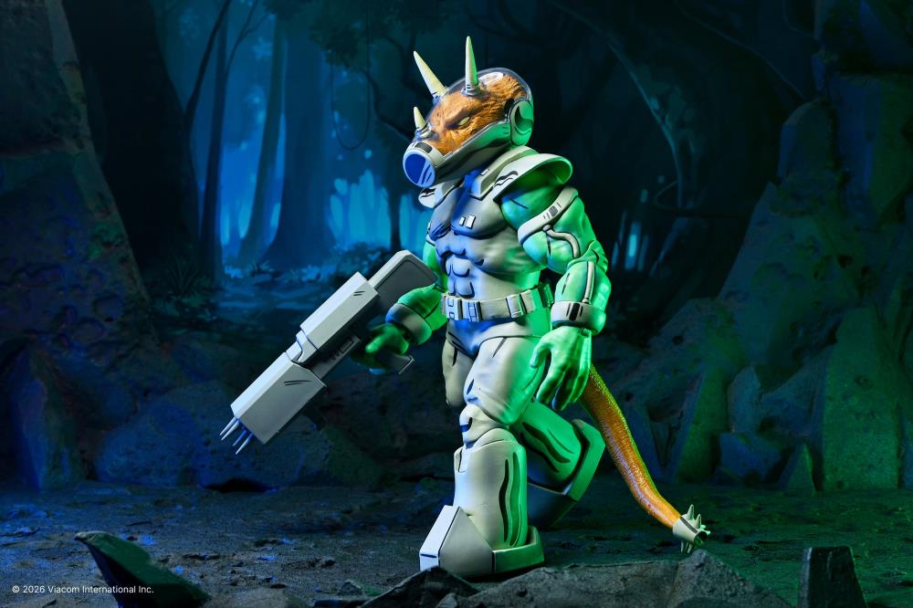 Teenage Mutant Ninja Turtles Shock Commando Triceraton (Mirage Comics) Action Figure Gallery Image 7