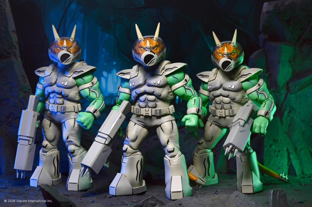 Teenage Mutant Ninja Turtles Shock Commando Triceraton (Mirage Comics) Action Figure Gallery Image 10