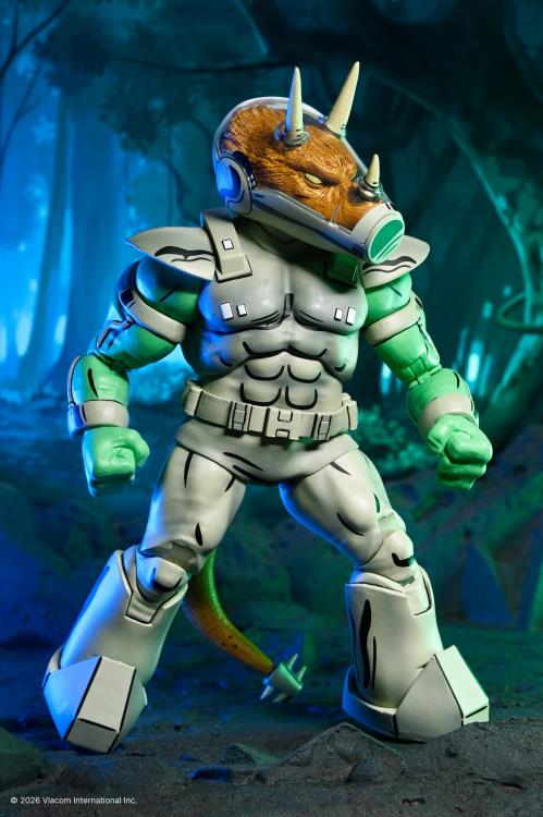 Teenage Mutant Ninja Turtles Shock Commando Triceraton (Mirage Comics) Action Figure Gallery Image 6