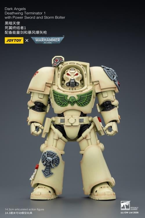 Warhammer 40,000 Dark Angels Deathwing Terminator (Ver. 1) with Power Sword and Storm Bolter 1/18 Scale Action Figure Gallery Image 5