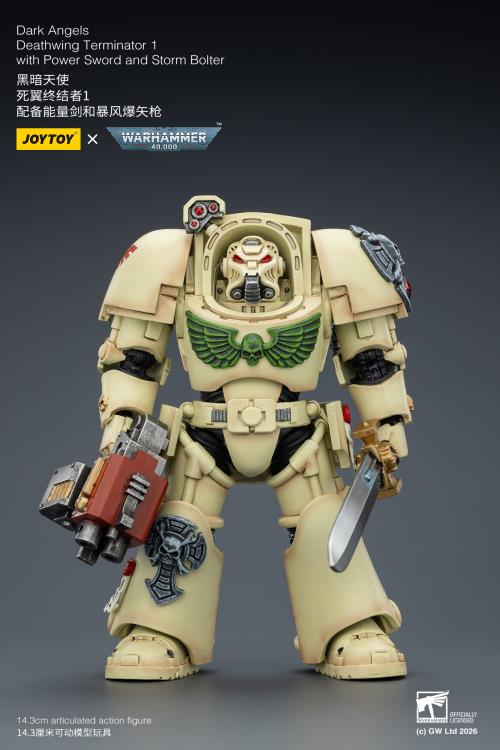 Warhammer 40,000 Dark Angels Deathwing Terminator (Ver. 1) with Power Sword and Storm Bolter 1/18 Scale Action Figure Gallery Image 4
