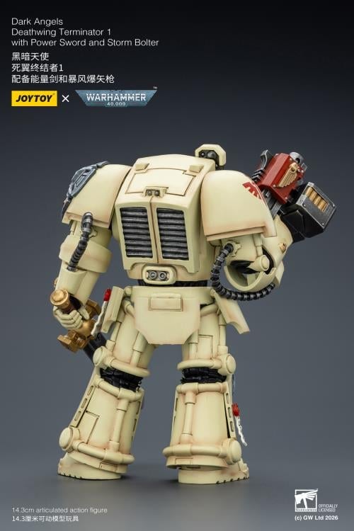 Warhammer 40,000 Dark Angels Deathwing Terminator (Ver. 1) with Power Sword and Storm Bolter 1/18 Scale Action Figure Gallery Image 7