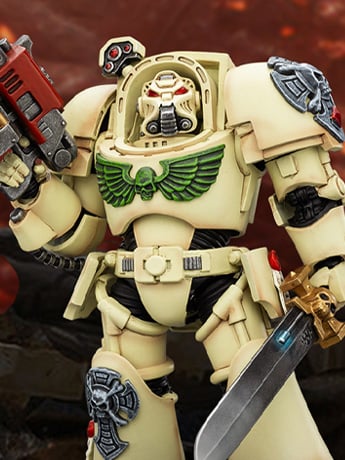 Warhammer 40,000 Dark Angels Deathwing Terminator (Ver. 1) with Power Sword and Storm Bolter 1/18 Scale Action Figure Gallery Image 2