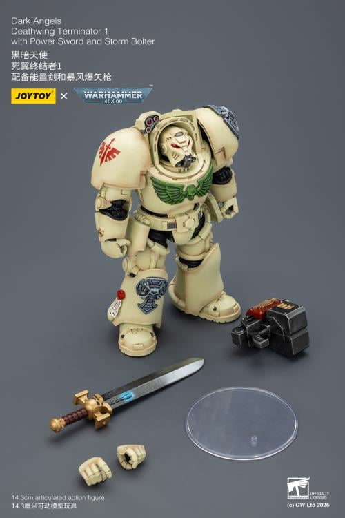Warhammer 40,000 Dark Angels Deathwing Terminator (Ver. 1) with Power Sword and Storm Bolter 1/18 Scale Action Figure Gallery Image 12