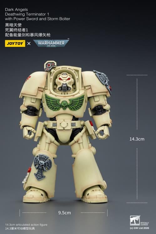 Warhammer 40,000 Dark Angels Deathwing Terminator (Ver. 1) with Power Sword and Storm Bolter 1/18 Scale Action Figure Gallery Image 13