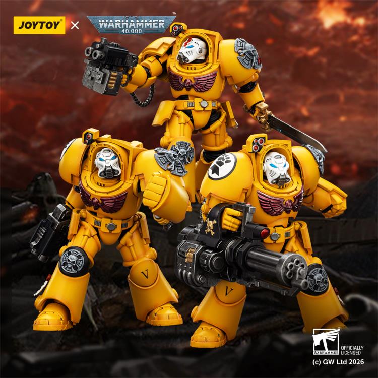 Warhammer 40,000 Imperial Fists Terminator (Ver. 2) with Power Fist and Storm Bolter 1/18 Scale Action Figure Gallery Image 14
