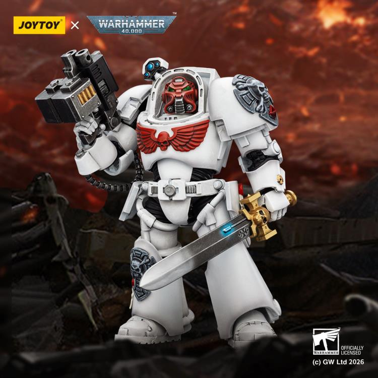 Warhammer 40,000 White Scars Terminator (Ver. 1) with Power Sword and Storm Bolter 1/18 Scale Action Figure Gallery Image 3