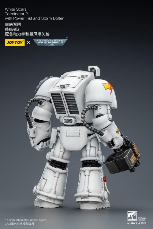 Warhammer 40,000 White Scars Terminator (Ver. 2) with Power Fist and Storm Bolter 1/18 Scale Action Figure Gallery Image 7