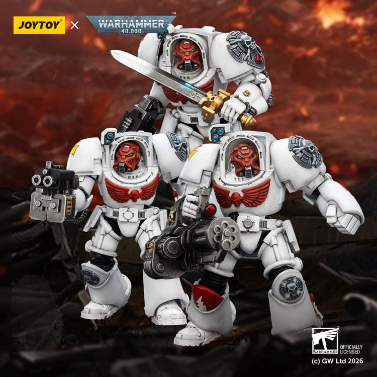 Warhammer 40,000 White Scars Terminator (Ver. 2) with Power Fist and Storm Bolter 1/18 Scale Action Figure Gallery Image 14