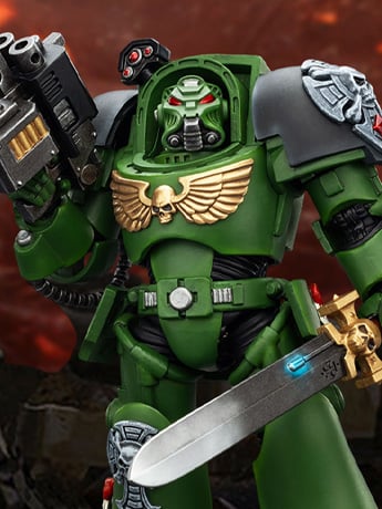 Warhammer 40,000 Salamanders Terminator (Ver. 1) with Power Sword and Storm Bolter 1/18 Scale Action Figure Gallery Image 2