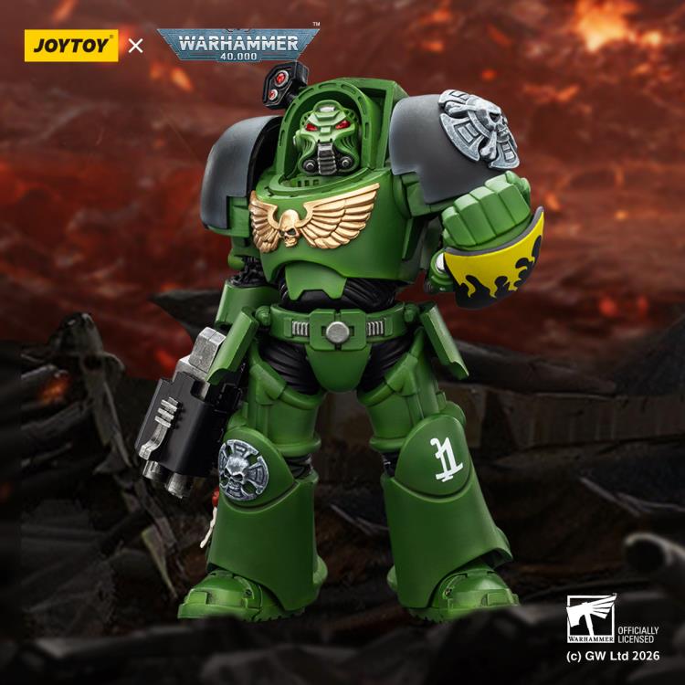 Warhammer 40,000 Salamanders Terminator (Ver. 2) with Power Fist and Storm Bolter 1/18 Scale Action Figure Gallery Image 3