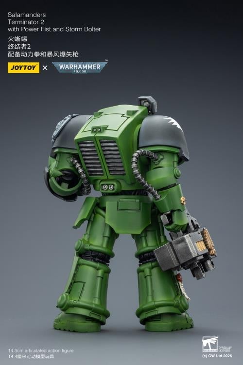 Warhammer 40,000 Salamanders Terminator (Ver. 2) with Power Fist and Storm Bolter 1/18 Scale Action Figure Gallery Image 7