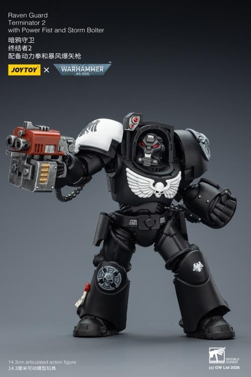 Warhammer 40,000 Raven Guard Terminator (Ver. 2) with Power Fist and Storm Bolter 1/18 Scale Action Figure Gallery Image 8