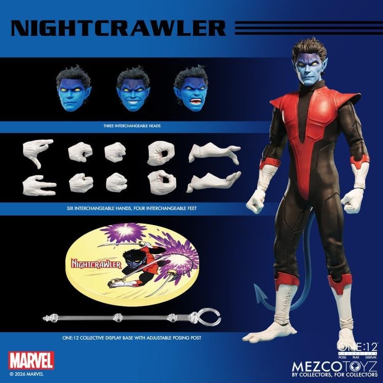 Marvel Comics One:12 Collective Nightcrawler Action Figure Gallery Image 15