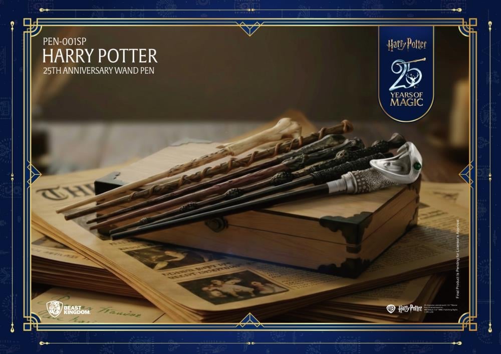 Harry Potter 25th Anniversary Box of 6 Random Wand Pens
