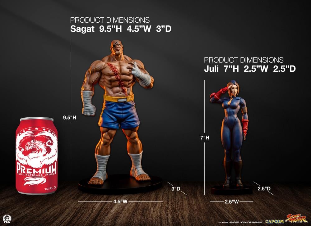 Street Fighter Street Jam Sagat & Juli 1/10 Scale Statue Set Gallery Image 26