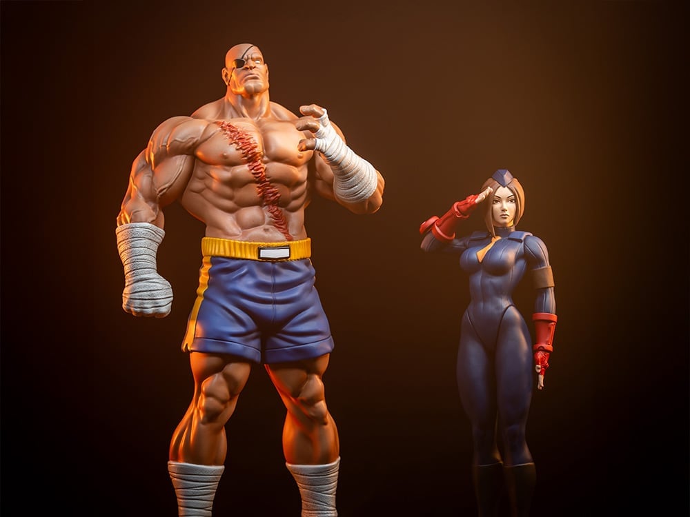 Street Fighter Street Jam Sagat & Juli 1/10 Scale Statue Set Gallery Image 1