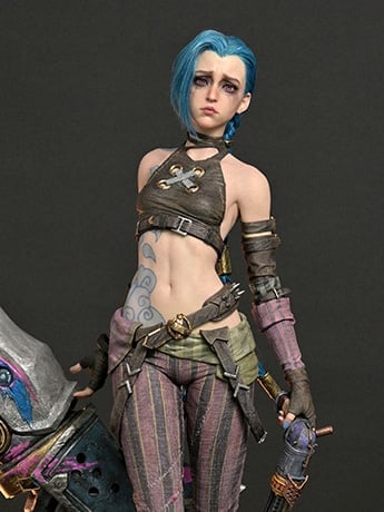 Arcane: League of Legends Jinx 1/3 Scale Statue Gallery Image 2