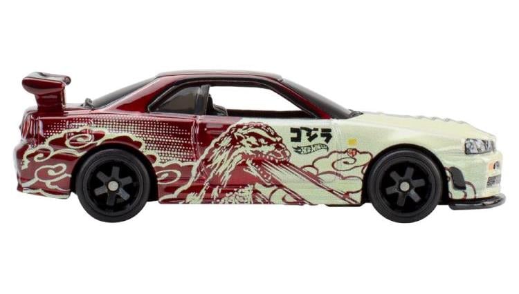 Godzilla Hot Wheels Premium Pop Culture Nissan Skyline GT-R (BNR34) Gallery Image 6
