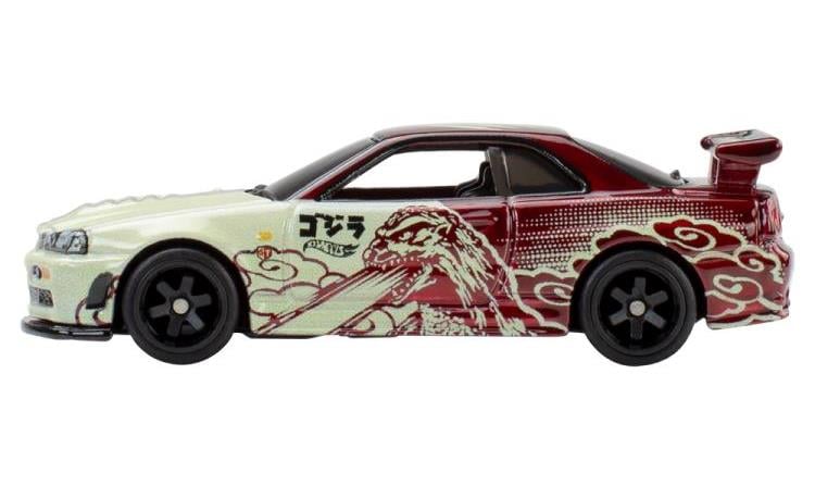Godzilla Hot Wheels Premium Pop Culture Nissan Skyline GT-R (BNR34) Gallery Image 5