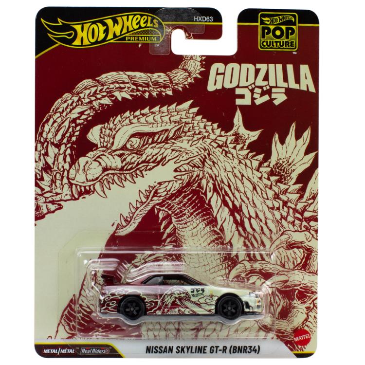 Godzilla Hot Wheels Premium Pop Culture Nissan Skyline GT-R (BNR34) Gallery Image 9