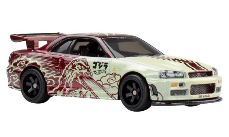 Godzilla Hot Wheels Premium Pop Culture Nissan Skyline GT-R (BNR34) Gallery Image 7