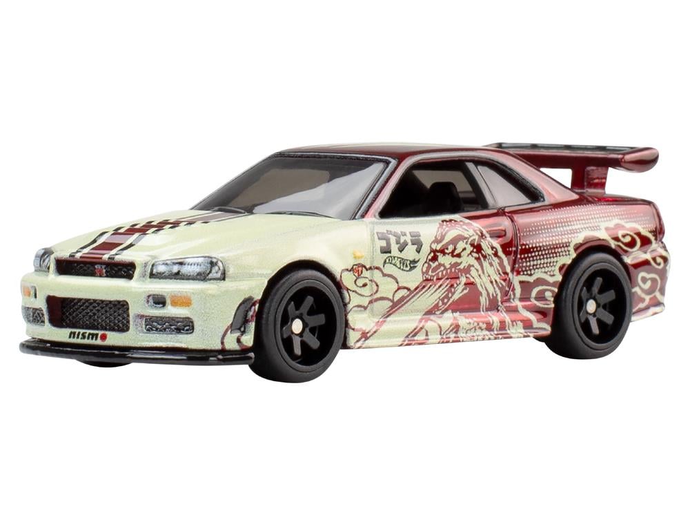 Godzilla Hot Wheels Premium Pop Culture Nissan Skyline GT-R (BNR34) Gallery Image 1