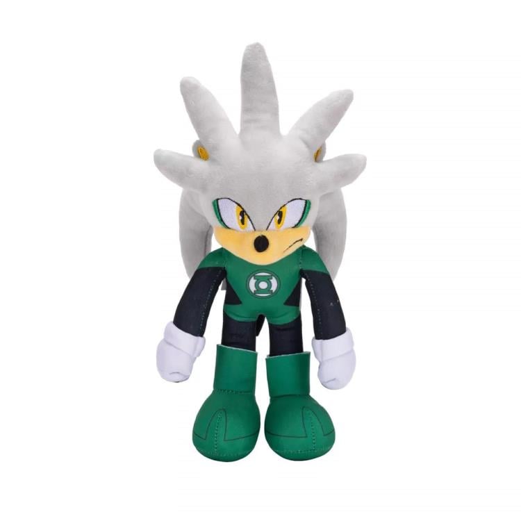 DC Comics x Sonic the Hedgehog 9" Silver the Hedgehog as Green Lantern Plush Gallery Image 3