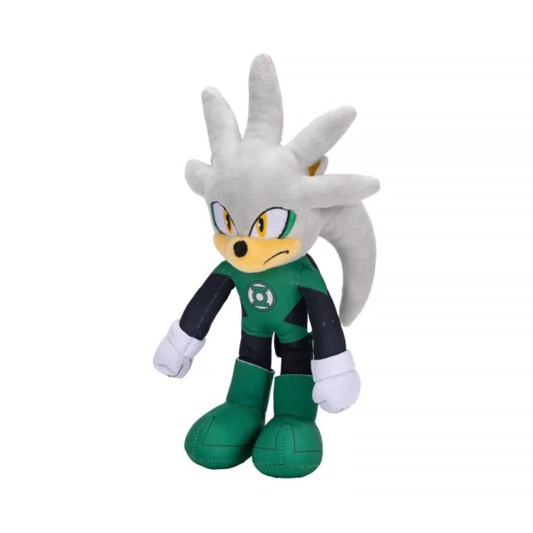 DC Comics x Sonic the Hedgehog 9" Silver the Hedgehog as Green Lantern Plush Gallery Image 4