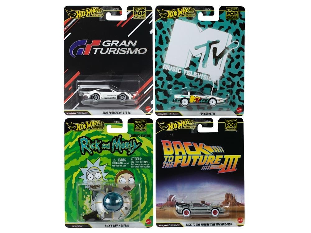Hot Wheels Premium Pop Culture 2026 Mix 2 Set of 4 Models Gallery Image 1