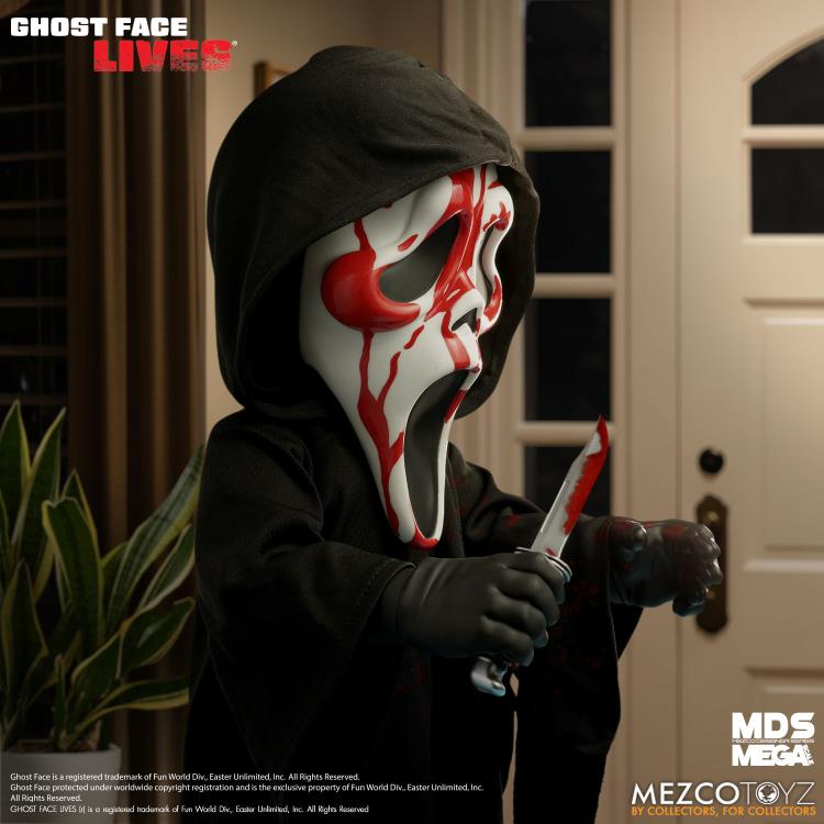 Ghost Face Lives Mezco Designer Series Mega Scale Bloody Ghost Face Doll Gallery Image 7