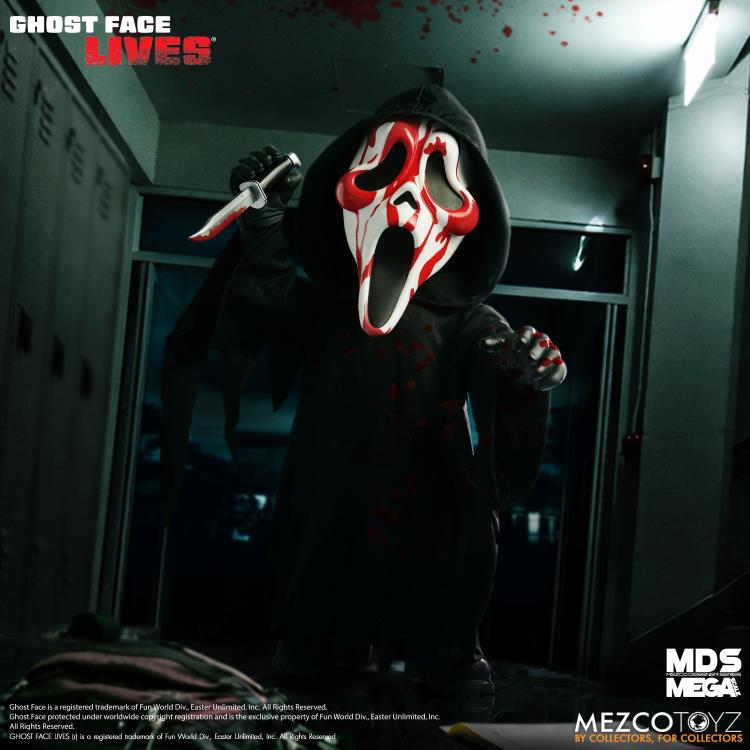 Ghost Face Lives Mezco Designer Series Mega Scale Bloody Ghost Face Doll Gallery Image 3
