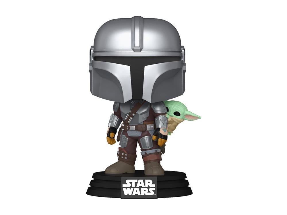 Star Wars: Mandalorian & Grogu Pop! #818 The Mandalorian with Grogu Gallery Image 1