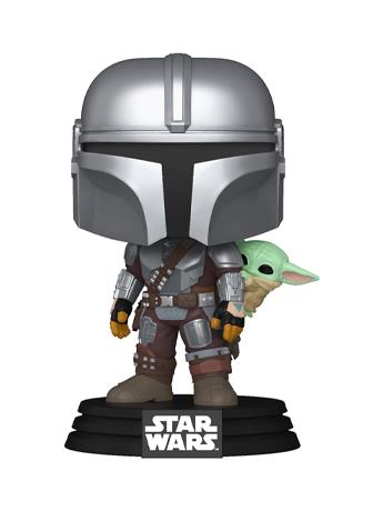 Star Wars: Mandalorian & Grogu Pop! #818 The Mandalorian with Grogu Gallery Image 2