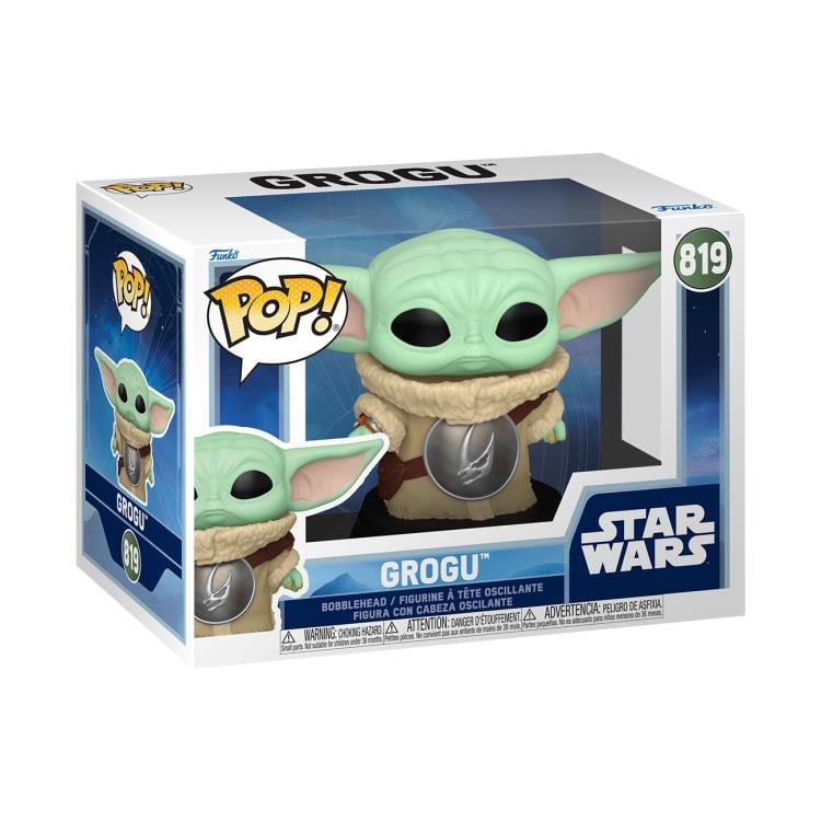 Star Wars: Mandalorian & Grogu Pop! #819 Grogu with Crest