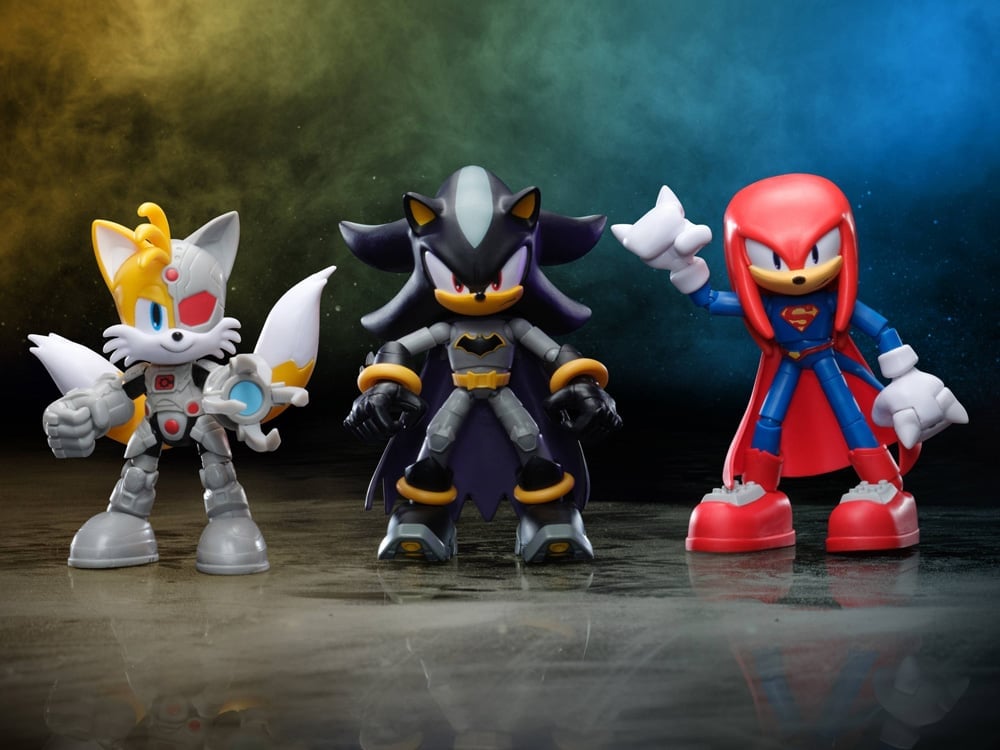 DC x Sonic the Hedgehog 5-Inch Scale Set of 3 Action Figures