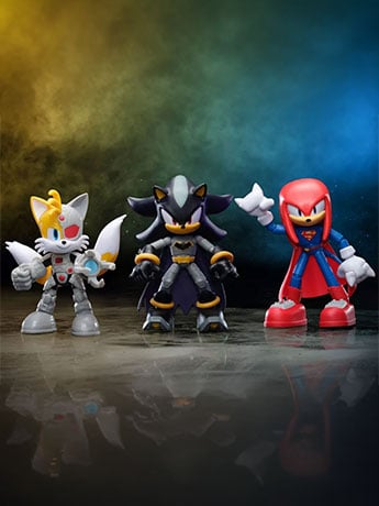 DC x Sonic the Hedgehog 5-Inch Scale Set of 3 Action Figures