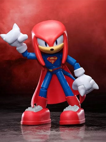 DC x Sonic the Hedgehog Knuckles as Superman 5-Inch Scale Action Figure Gallery Image 2