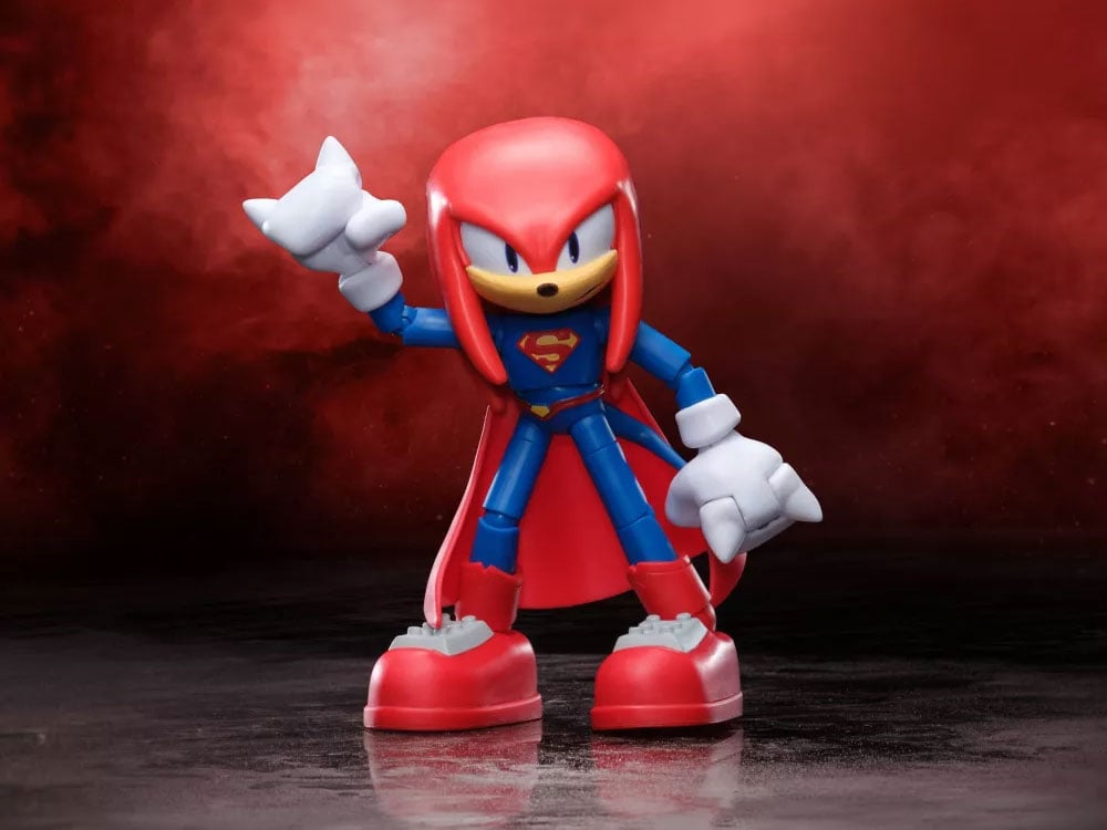 DC x Sonic the Hedgehog Knuckles as Superman 5-Inch Scale Action Figure Gallery Image 1