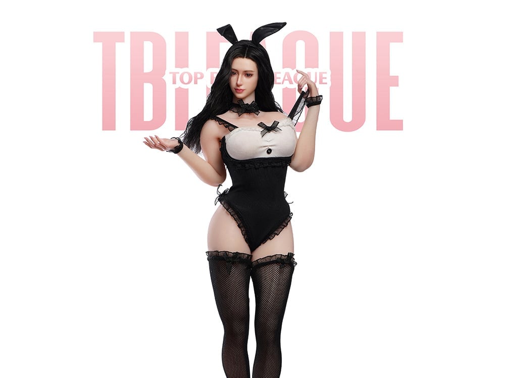 Female Bunny Black (Pale Large Bust) 1/6 Scale Figure (SR-AD01 With Head Sculpt) Gallery Image 1